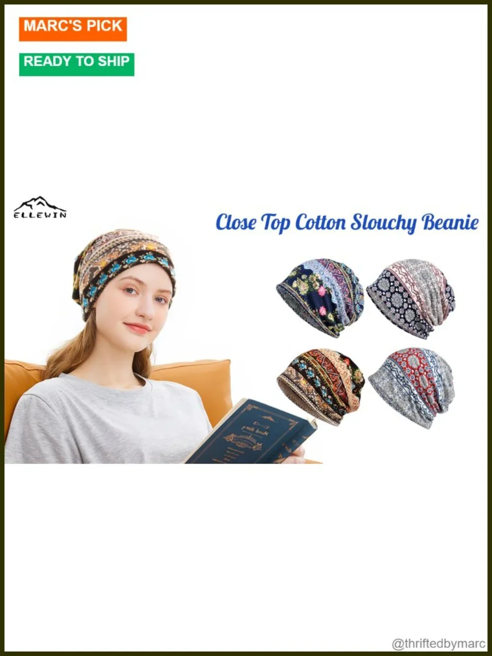 Double Layer Slouchy Beanie Soft Lightweight Running Skull Hat Unisex